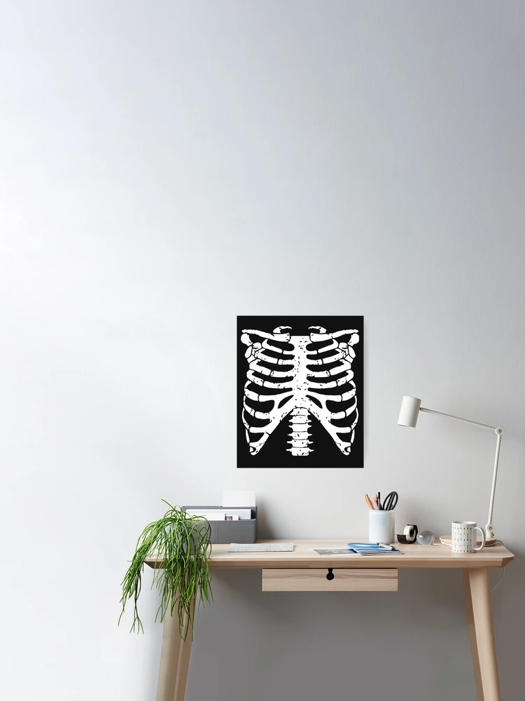 Skeleton ribcage Halloween Greeting Card by tarek25