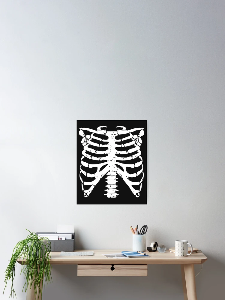 Skeleton ribcage Halloween Greeting Card by tarek25