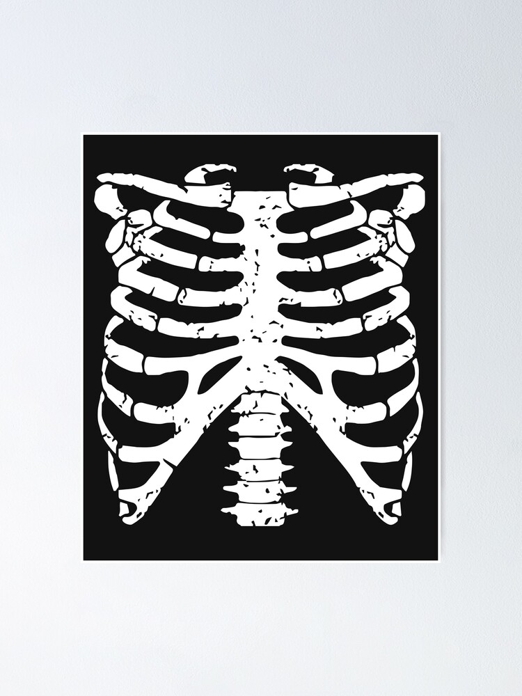 Skeleton ribcage Halloween Greeting Card by tarek25