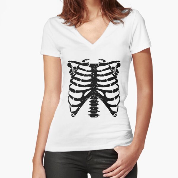 Skeleton ribcage Halloween Greeting Card by tarek25