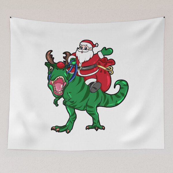 Item preview, Dinosaur Santa Claus designed and sold by Moonpie90.