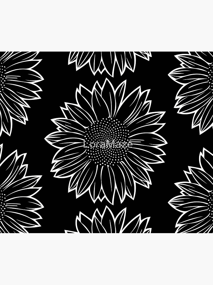 Sunflower in White by LoraMaze