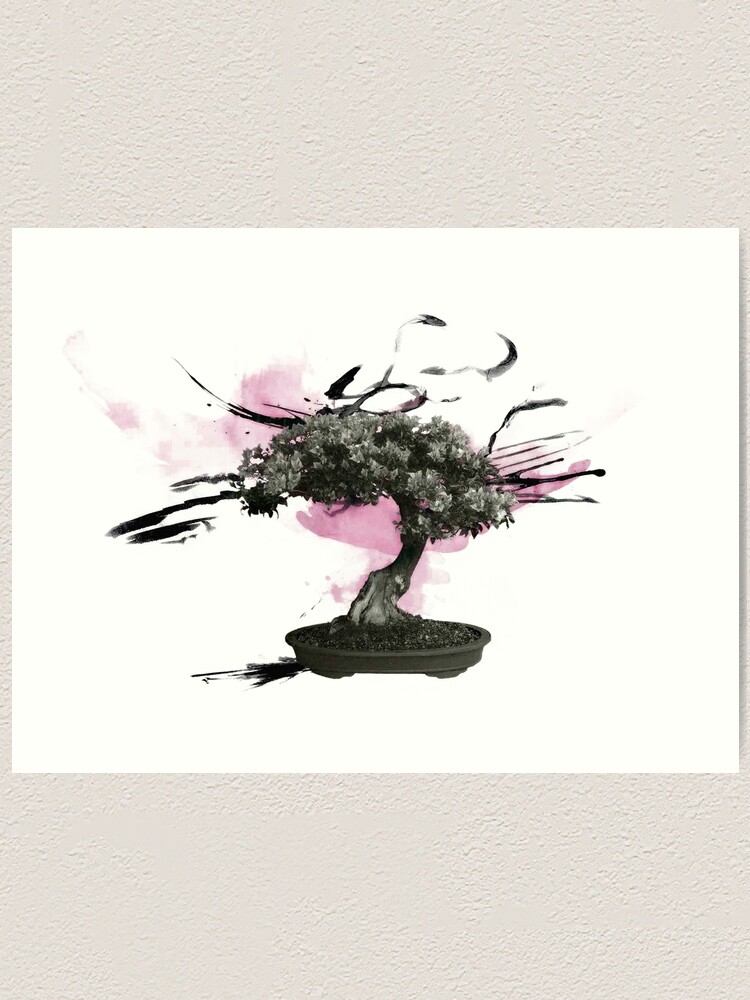Bonsai Tree Art Print By Metaminas Redbubble