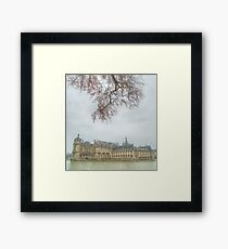Chateau Chantilly framed Framed Print