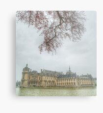 Chateau Chantilly framed Metal Print