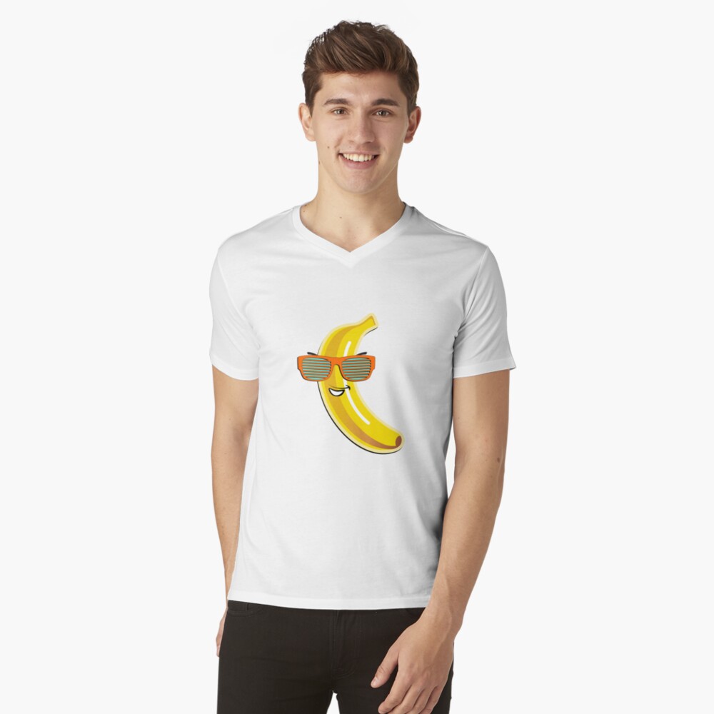 Let's Go Bananas Cool Thug Banana with Sunglasses Fruits T-Shirt 