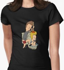 Beavis Butthead Toilet Fun Fitted T-Shirt