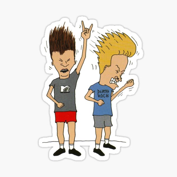 Beavis Butthead Rock Sticker