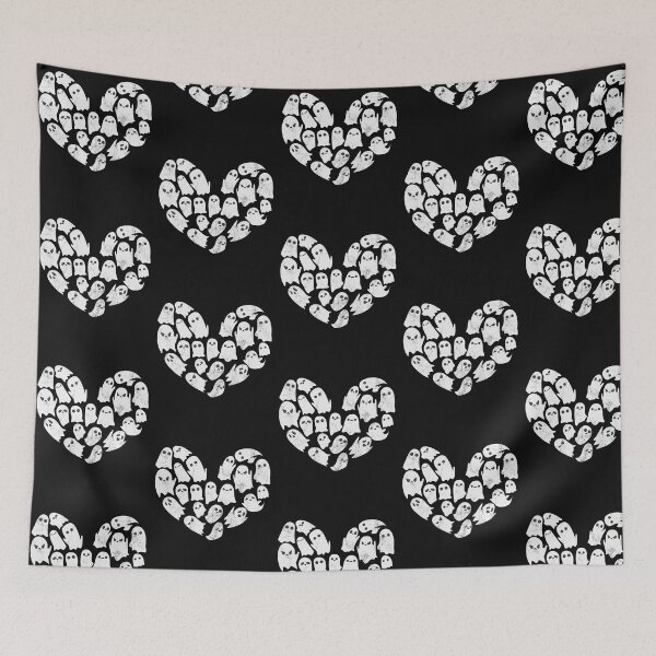 Item preview, Halloween creepy spooky spook horror ghost gift frighten heart designed and sold by art-i-fex.