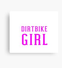 Dirtbike Girl For Motocross Dirt Bike Women Riders Canvas Print