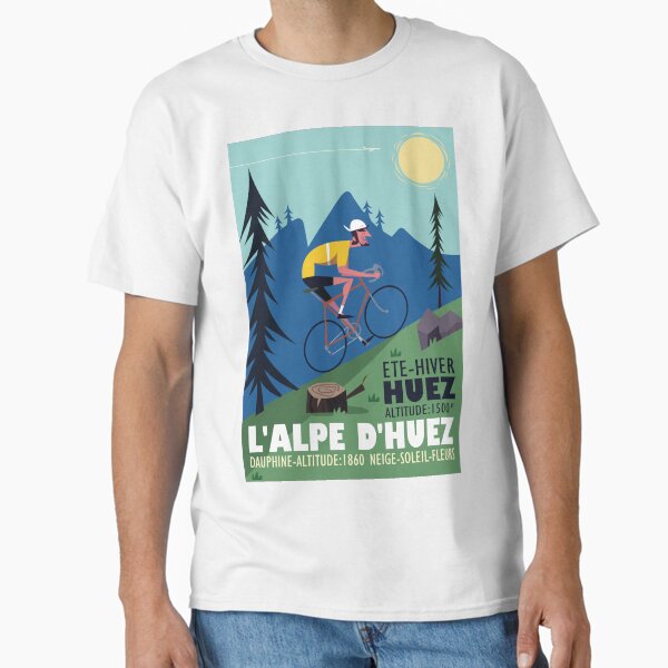 Item preview, L'Alpe D'Huez Cyclist poster designed and sold by GAGodel.