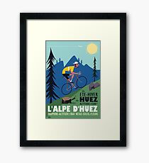 Lámina enmarcada Cartel ciclista de L'Alpe D'Huez