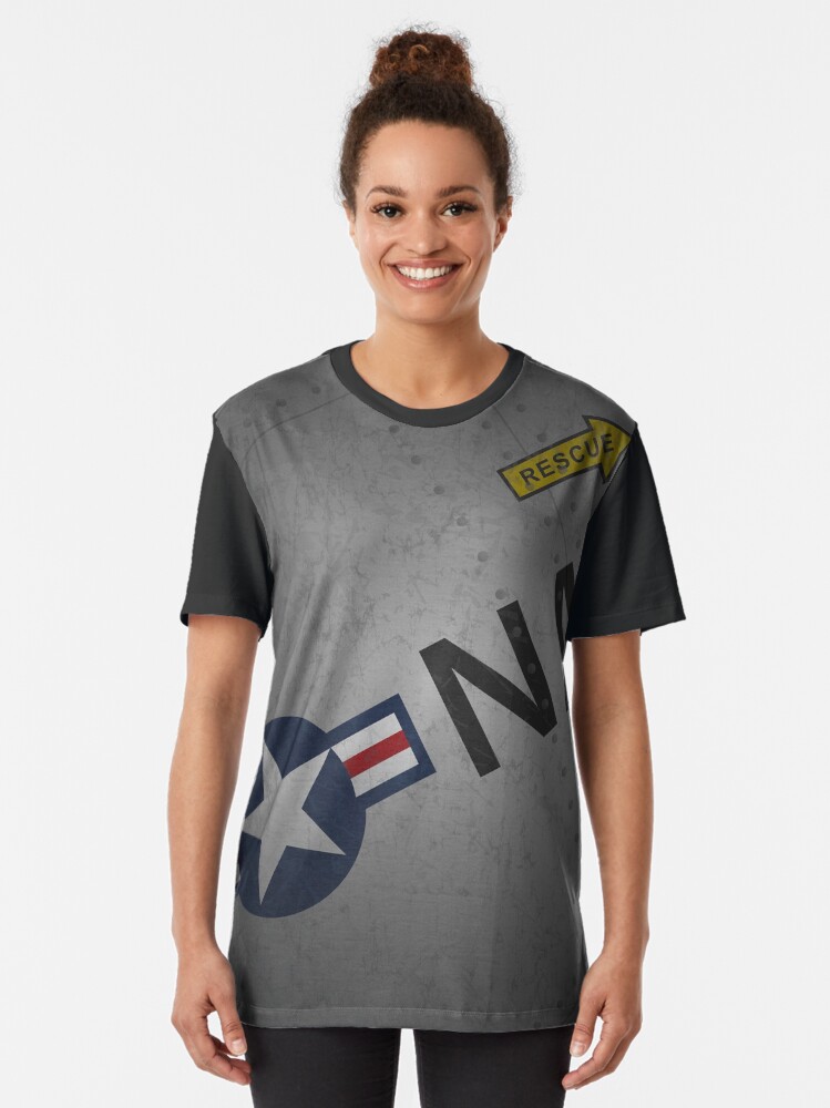 Alternate view of Naval Aviation Warbird Skin Graphic T-Shirt