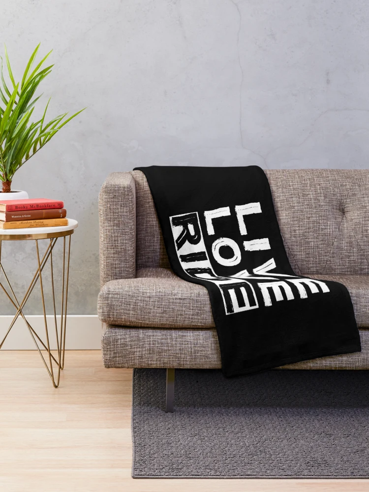 Thumbnail 2 of 6, Throw Blanket, Live, Love, Ride designed and sold by SmartStyle.