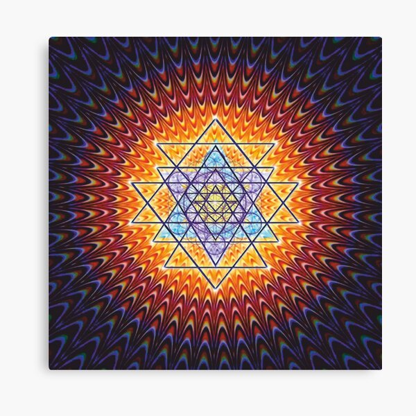 COSMIC CHAKRA Yantra (12) Canvas Print