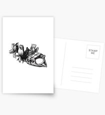 Life / Death / Rebirth - Common Honeysuckle & European Toad Postcards