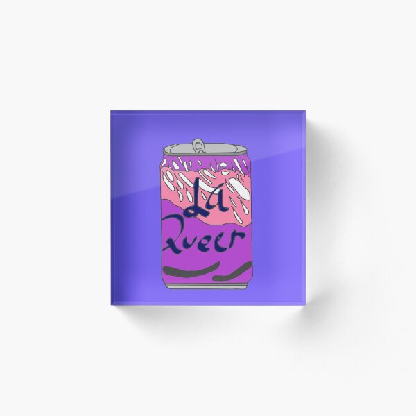 Genderfluid La Queer Acrylic Block