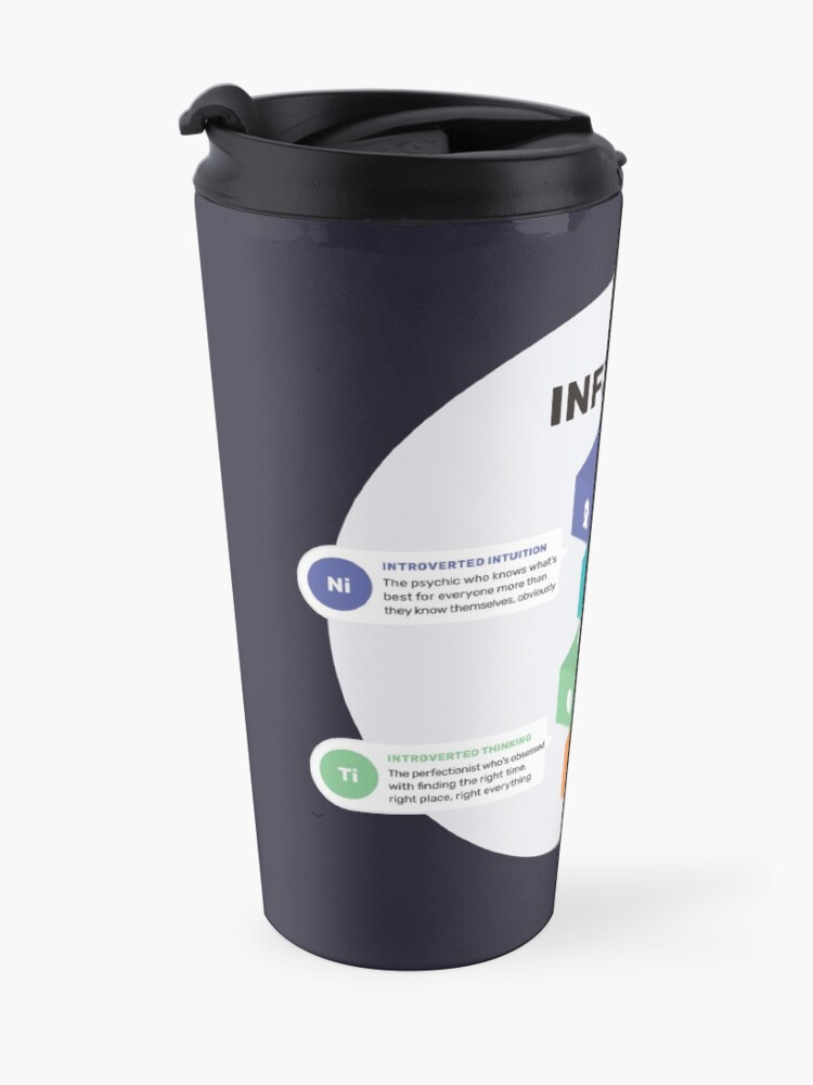 "INFJ Sarcastic Functions" Travel Mug by eilamona Redbubble