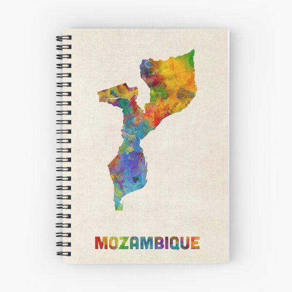 Item preview, Mozambique Watercolor Map designed and sold by ArtPrints.