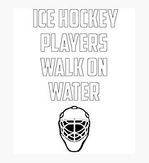 Ice hockey player Photographic Print