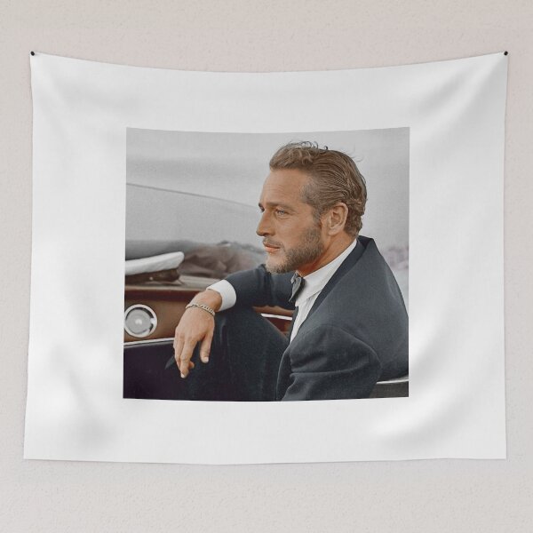 Artikelvorschau, Handkoloriertes Bild von Paul Newman. entworfen und verkauft von BritishYank.