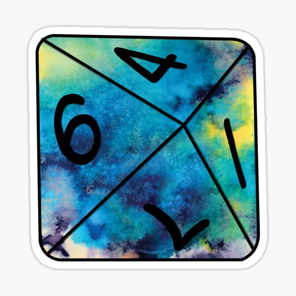 D8 Dice Sticker