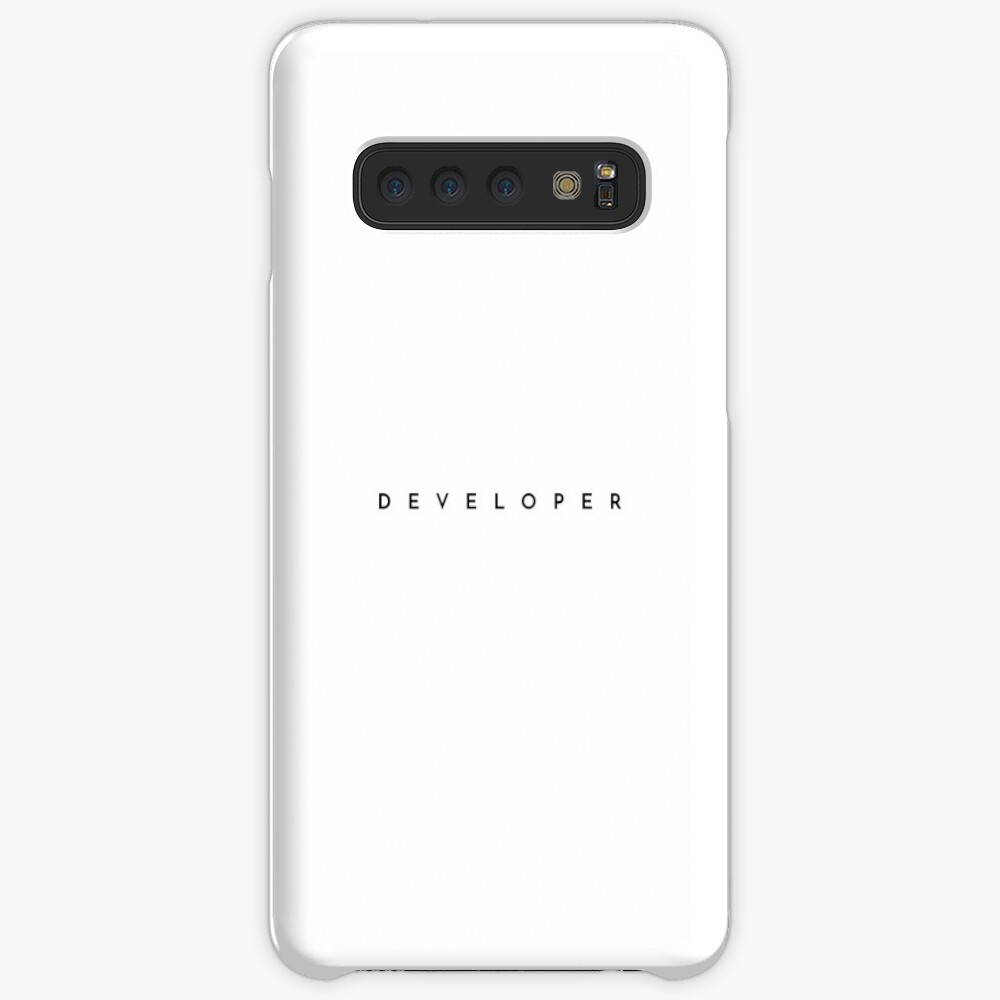 Developer (minimal) (Inverted) Case & Skin for Samsung Galaxy
