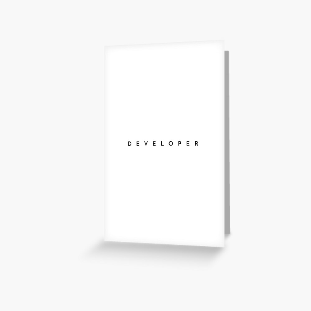 Item preview, Greeting Card designed and sold by developer-gifts.
