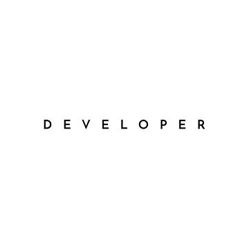 Artwork thumbnail, Developer (minimal) (Inverted) by developer-gifts