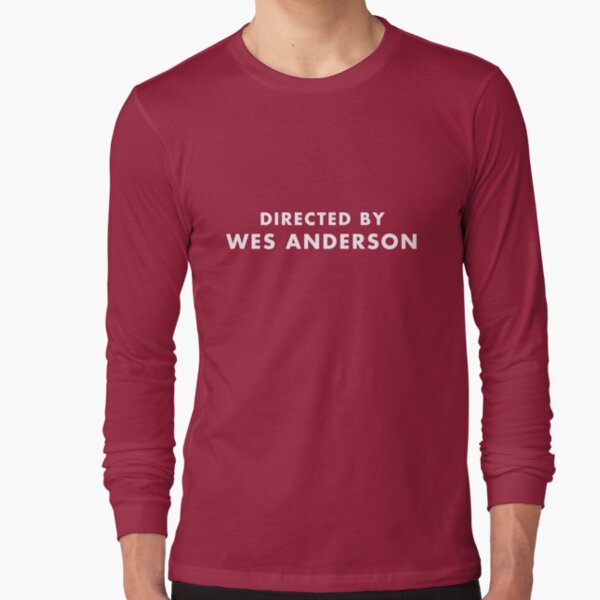 Directed by Wes Anderson - Mustard Long Sleeve T-Shirt