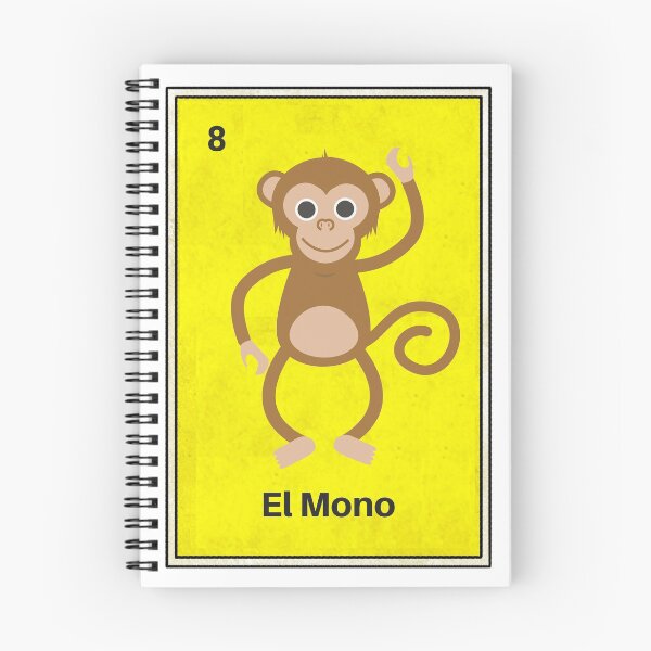 Item preview, El Mono Cute Monkey Loteria Card  designed and sold by casadeloteria.