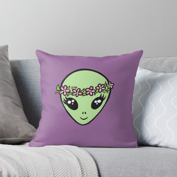 Item preview, Alien Hippie Flowers Peace designed and sold by boom-art.