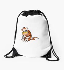 Calvin and Hobbes BFFs Drawstring Bag