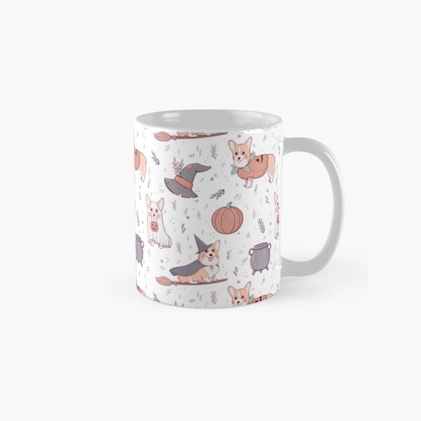 Corgi Halloween Pattern Classic Mug