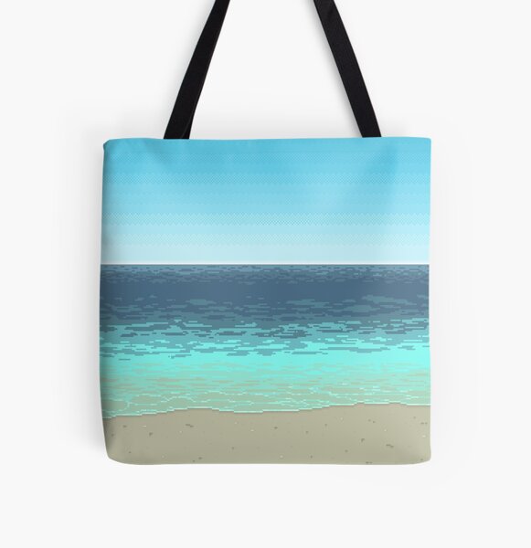 Let's Go to The Beach All Over Print Tote Bag