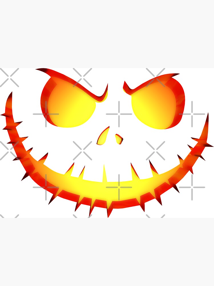 Scary Pumpkin Face Halloween T Shirt Shirt Jack O Lantern Costumes Art  Print for Sale by proeinstein