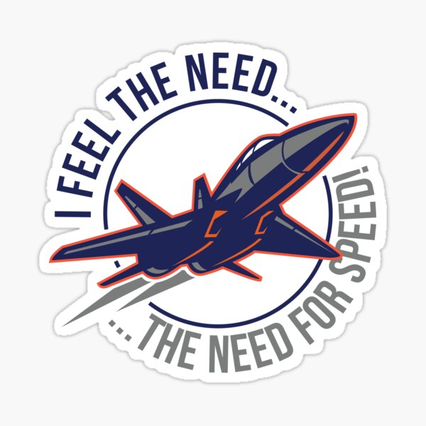 Je ressens le besoin de vitesse! Sticker