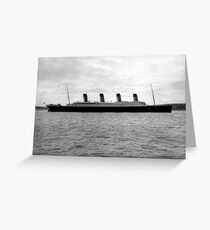 Titanic Verlassen von Southampton Grußkarte