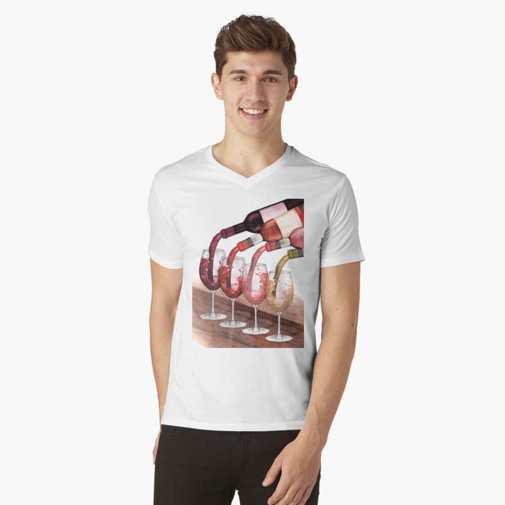 Item preview, V-Neck T-Shirt designed and sold by Glazkova.