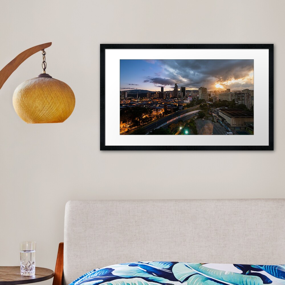 Caracas Skyline Framed Art Print