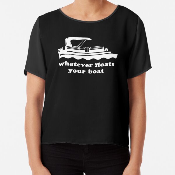 Pontoon Humor Floats Your Boat Pontoon Boat Gear Funny Sticker for Sale by  shoppzee