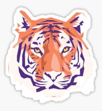 Geometric Clemson Tiger Sticker
