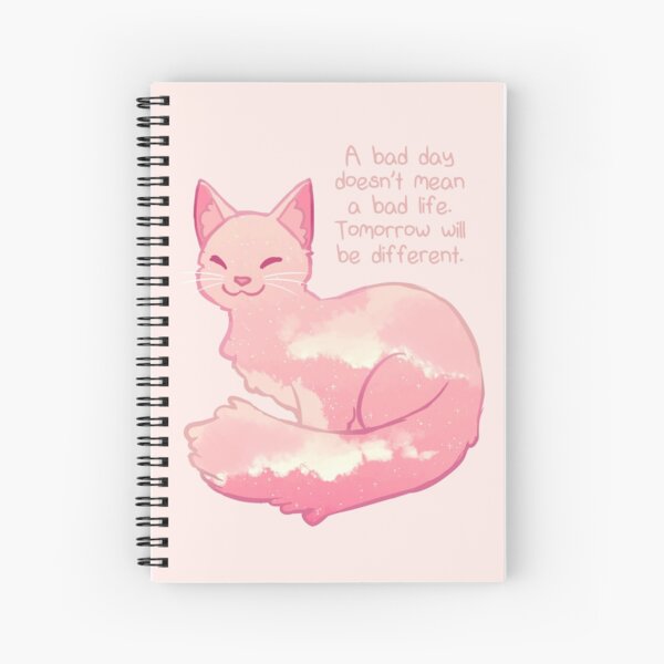 Aperçu de l'œuvre "Un mauvais jour ne signifie pas une mauvaise vie" Peachy Sky Cat créée et vendue par thelatestkate.