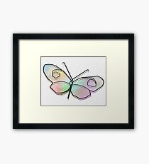 Wire Butterfly Framed Print