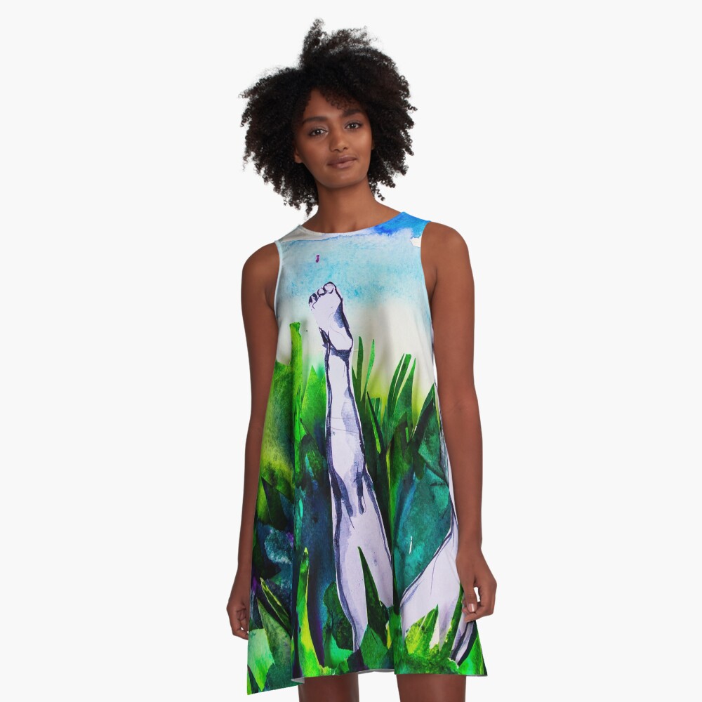 Item preview, A-Line Dress designed and sold by ManzardCafe.