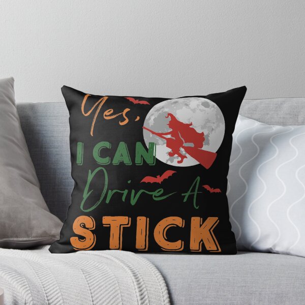 Item preview, Yes I Can Drive A Stick Funny Halloween Witch Broom T Shirt designed and sold by tronictees.