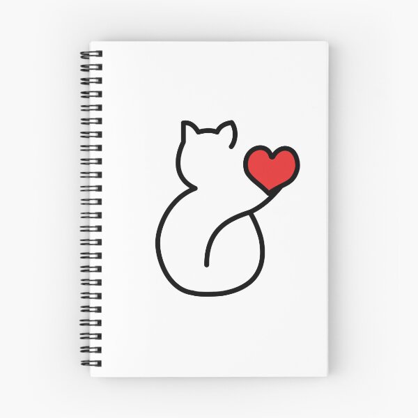 Item preview, Love Cats - Sweet Cat with red heart designed and sold by querblick.