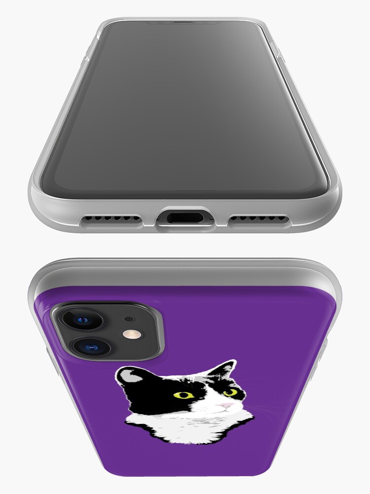 Alternate view of Regal Tuxedo Kitty iPhone Case & Cover