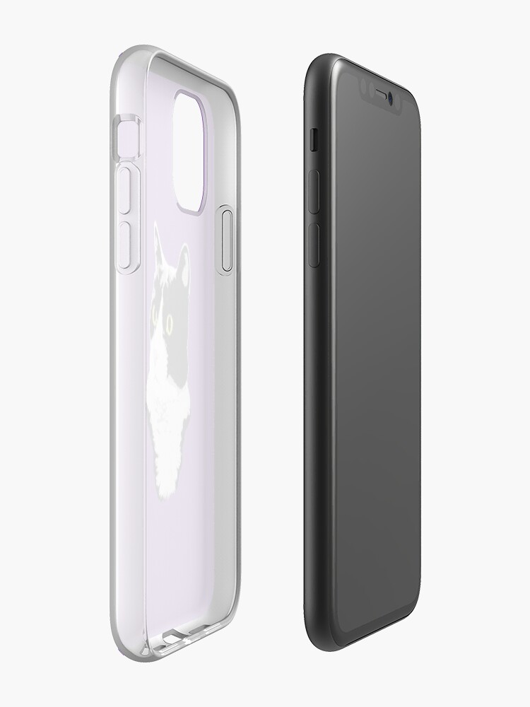 Alternate view of Regal Tuxedo Kitty iPhone Case & Cover