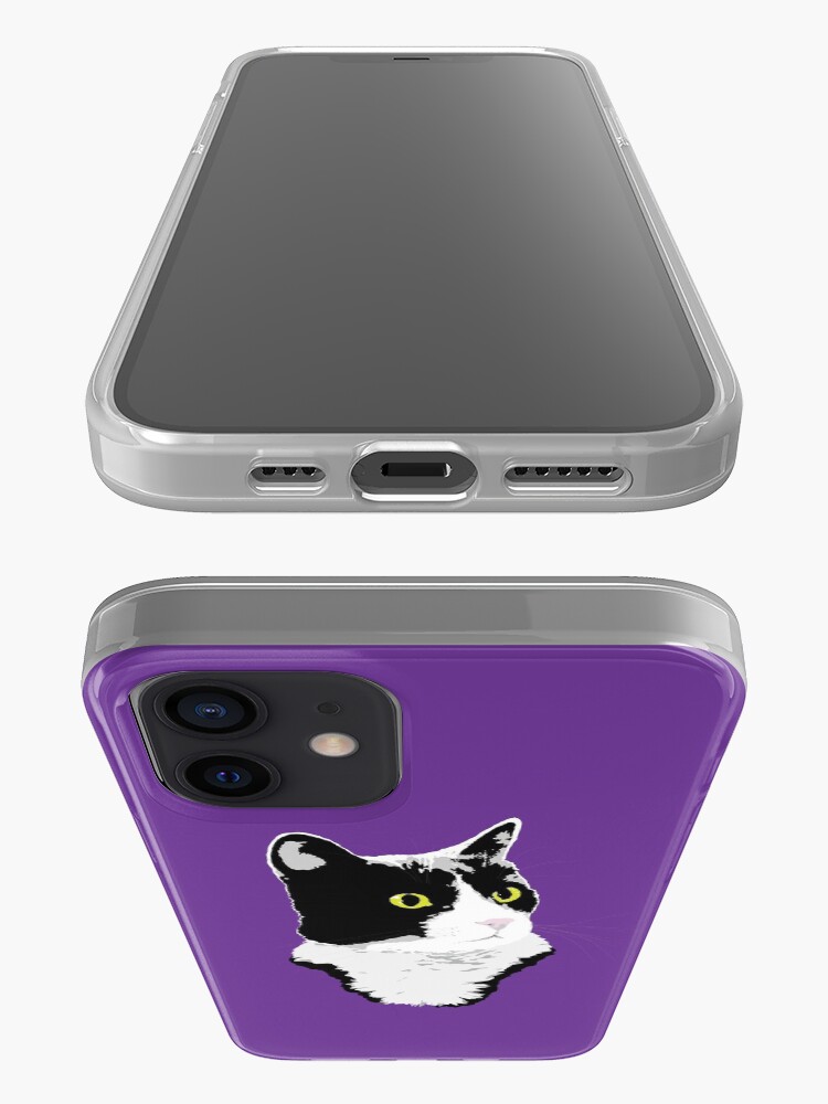 Alternate view of Regal Tuxedo Kitty iPhone Case & Cover
